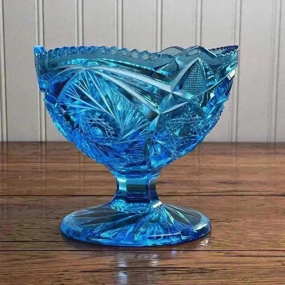 Kemple Wheaton Blue Starburst‎ Bowl